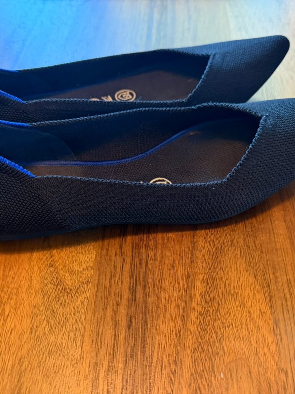 Rothy's Black Point Toe Flat size 7